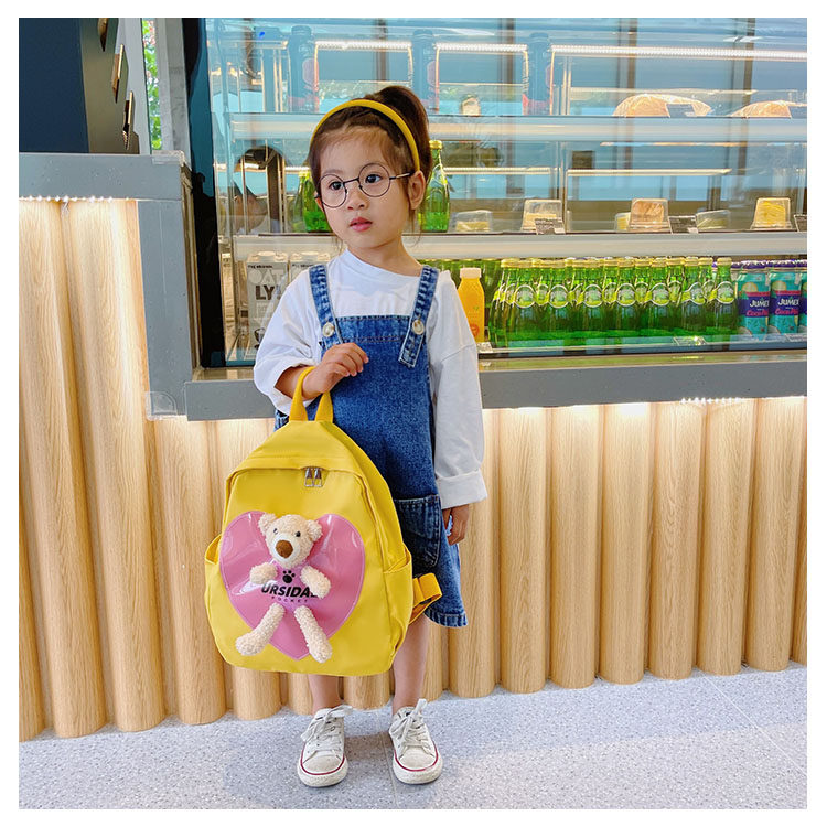 The new kindergarten schoolbag is lightweight and can prevent children from getting lost. The cute and super cute little bear baby is a trend of children's double-shoulder schoolbags undefined