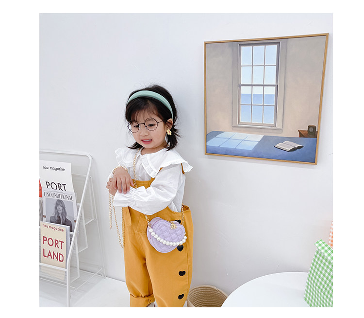 New children's small round bag 2021 new style fashionable diamond-shaped little Chanel mini single-shoulder bag chain stylish crossbody bag undefined