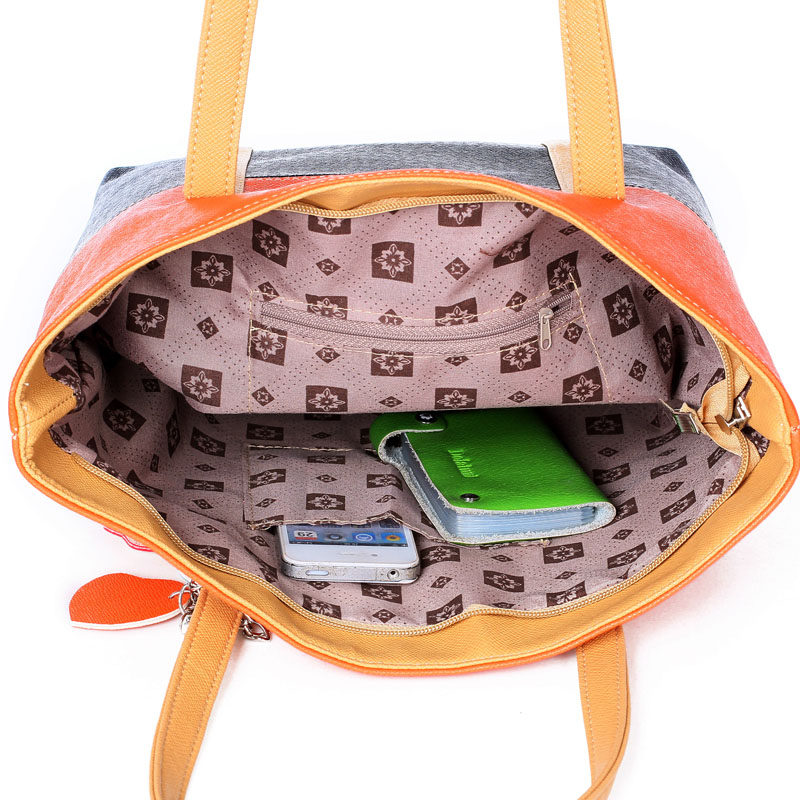 Large Capacity Women Shoulder Bag Two spell candy color female bag Fashion Lady Women Leather Bag 13 Large Capacity Women Shoulder Bag Two spell candy color female bag Fashion Lady Women Leather Bag 19