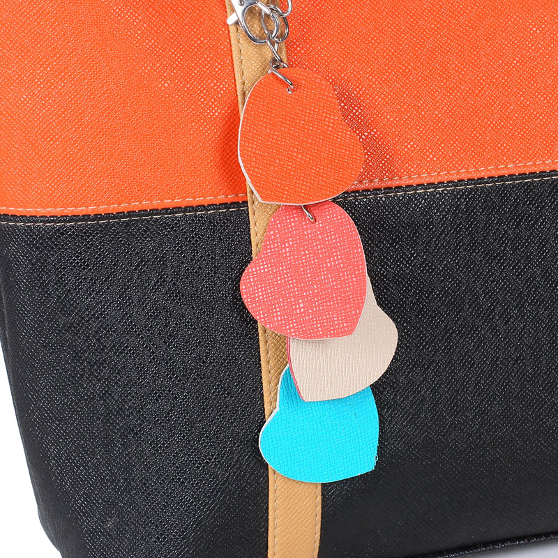Large Capacity Women Shoulder Bag Two spell candy color female bag Fashion Lady Women Leather Bag 9 Large Capacity Women Shoulder Bag Two spell candy color female bag Fashion Lady Women Leather Bag 15
