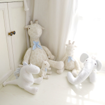 ins plush giraffe elephant pillow doll home car bedroom window decoration photo props