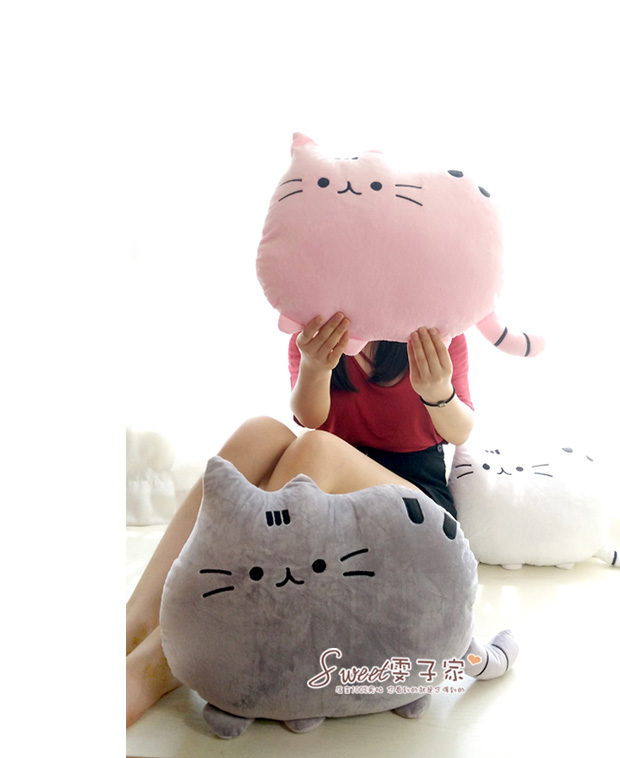 Siêu Meng sao mèo meow người Biscuit donut gối đệm gối búp bê sang trọng để gửi cô gái món quà sinh nhật để làm quà tặng - Trở lại đệm / Bolsters đệm lót ghế tựa lưng
