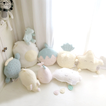 ins macaron Cactus sofa bay window childrens room bedroom decoration pillow pillow cushion photo props