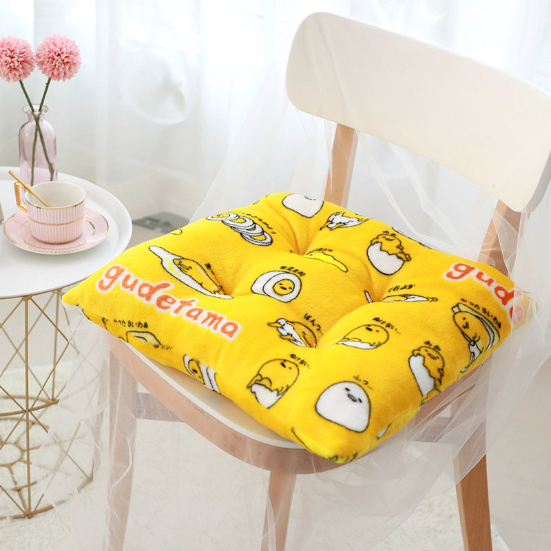 Cartoon cute home Square plush thick student dormitory classroom female butt cushion seat cushion chair floating window cushion