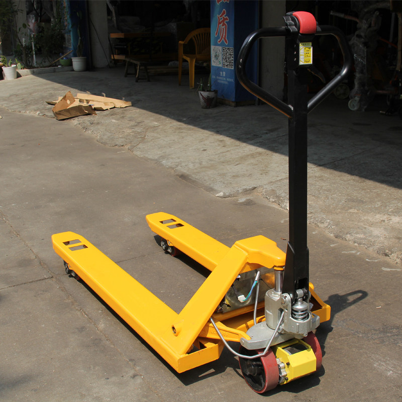 Xindingwang semi-electric hydraulic stacker Manual lifting pallet truck 3 tons small ground cow stacker lithium battery