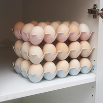 Stackable egg storage box Kitchen plastic egg shelf Egg tray