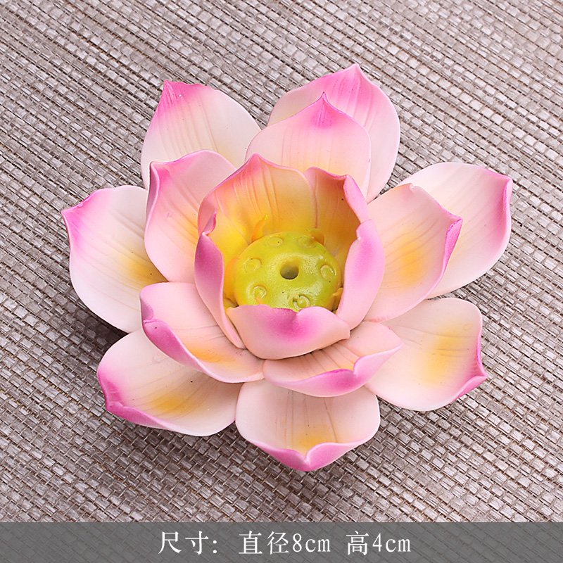 Đơn giản hiện đại gốm thủ công hoa nhỏ sứ trắng sen sen hương thơm chèn bàn trà mini trà chơi đồ trang trí mua đồ trang trí phòng ngủ