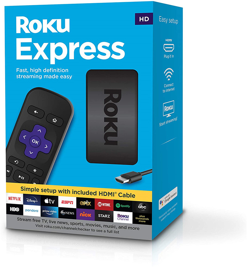 Brand New ROKU Smart Network TV box EXPRESS PREMIERE 4K HD player spot