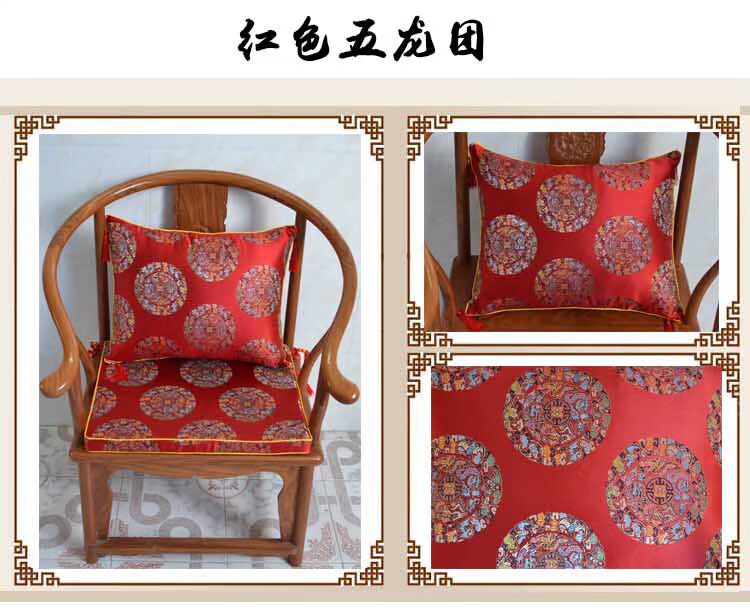 Trung Quốc cổ điển gỗ gụ sofa đệm gỗ rắn đồ nội thất sofa máy giặt ghế Taishi ghế đệm phòng trà ghế đệm đệm ghế sofa