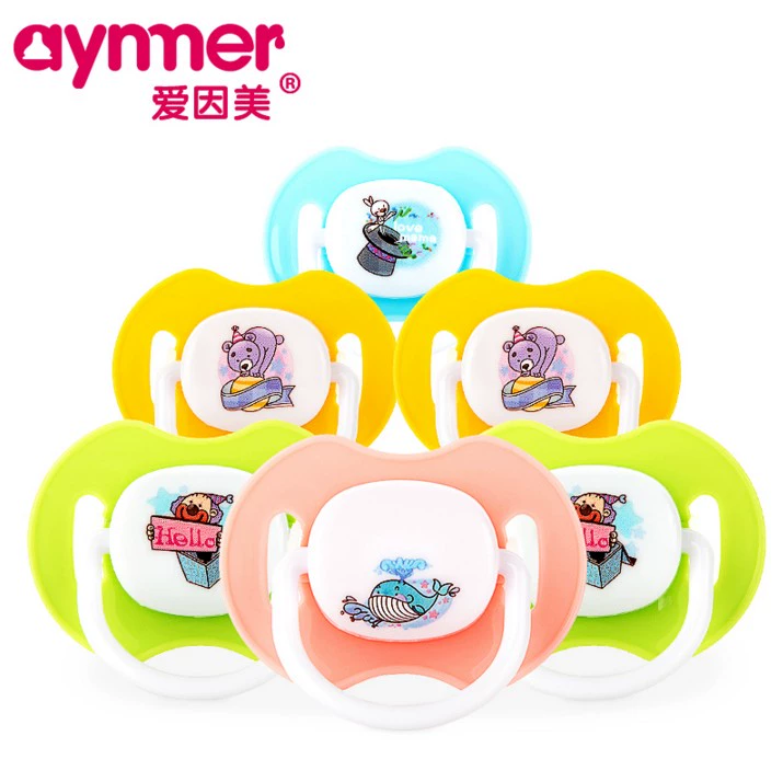 Núm vú giả Aiyinmei trẻ sơ sinh 0-6 tháng Núm vú giả êm ái cho bé loại 6-18 - Các mục tương đối Pacifier / Pacificer