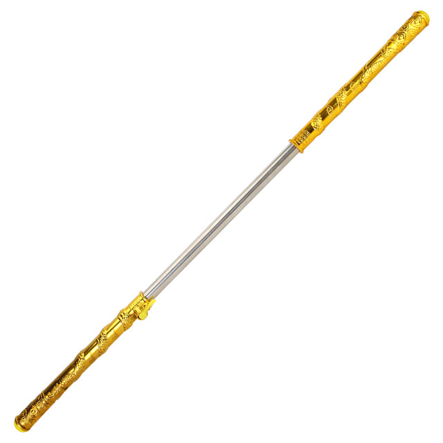 Ruyi Golden Cudgel Toy ການເດີນທາງອັດຕະໂນມັດຂອງເດັກນ້ອຍ Retractable ໄປຫາພາກຕາເວັນຕົກ Monkey King Sun Wukong Mask Alloy Weapon