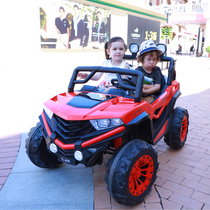 Childrens electric car four-wheel double can sit adults with remote control baby parent-child car car children four-wheel drive off-road vehicle