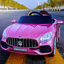 Maserati childrens electric can sit two-person four-wheel drive remote control toy car baby child car four-wheel boy and girl