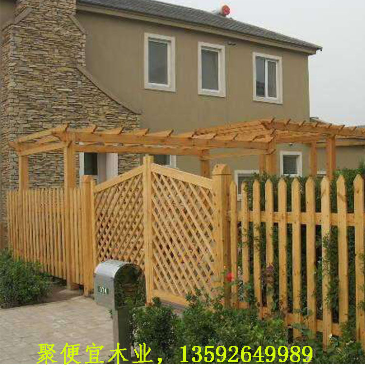 Zhangzi Pine Wood Fence Embalming Wood Fence Charred Wood Solid Wood Fencing Guard Fence Fence Wood Fence Partition Decoration