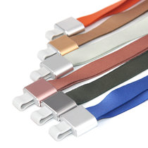 DEZHI hook heat transfer lanyard aluminum alloy buckle sling custom breast card sleeve work card lanyard custom