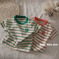 Летняя одежда для мальчиков, летняя детская футболка с коротким рукавом, короткий рукав, в западном стиле, оверсайз