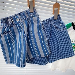 童装新款儿童夏季牛仔洋气休童百搭复古短裤2023男闲百搭牛仔裤子