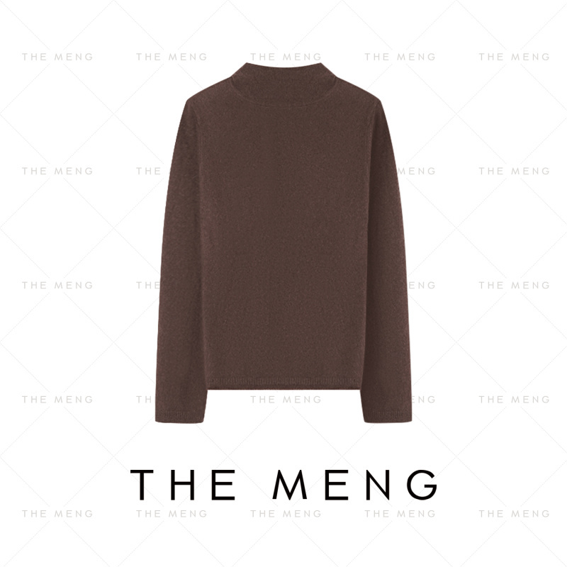 The Meng【Backlight】Selected Pure Wool and Camel Hair Solid Color Simple and Comfortable Half-Turtleneck Sweater for Women in Winter The Meng【Backlight】Selected Pure Wool and Camel Hair Solid Color Simple and Comfortable Half-Turtleneck Sweater for Women in Winter
