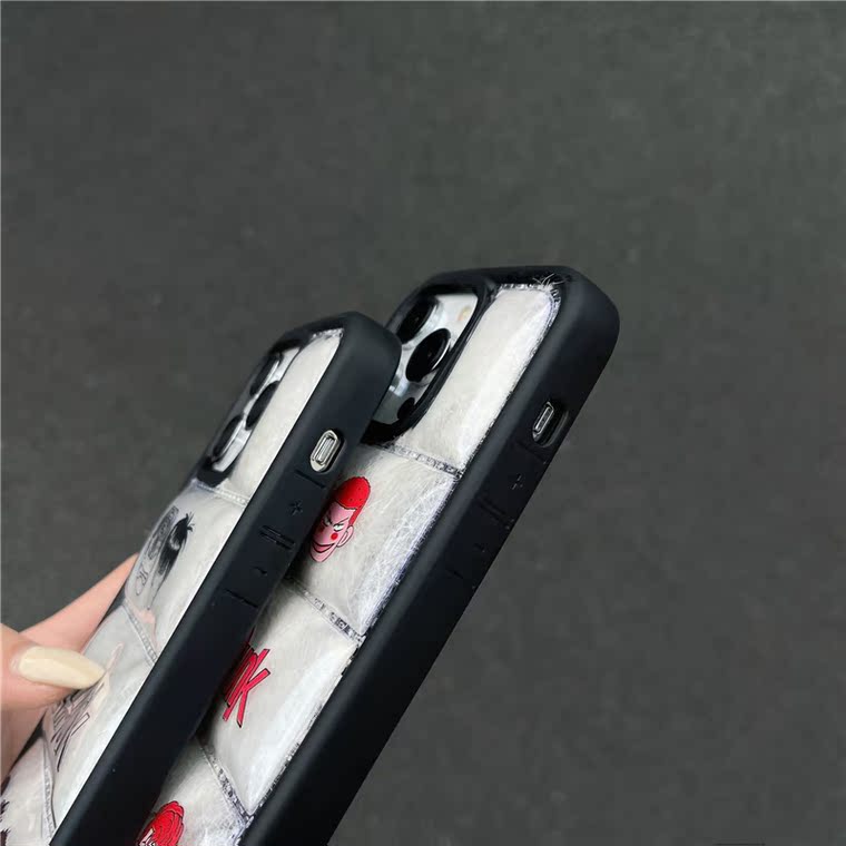 Slam Dunk Air Cushion Puffer Jacket Style Transparent Silicone TPU 15, 14, 13, 12 iPhone Case