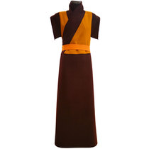 Double sided cashmere] Lama seng fu waistcoat robes zhang gua monk frock warm gown robe in autumn and winter