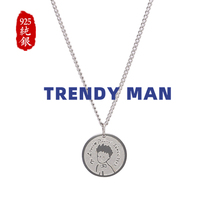 The little prince joint sterling silver couple necklace female pendant light luxury cold style Tanabata Valentines Day gift for boyfriend