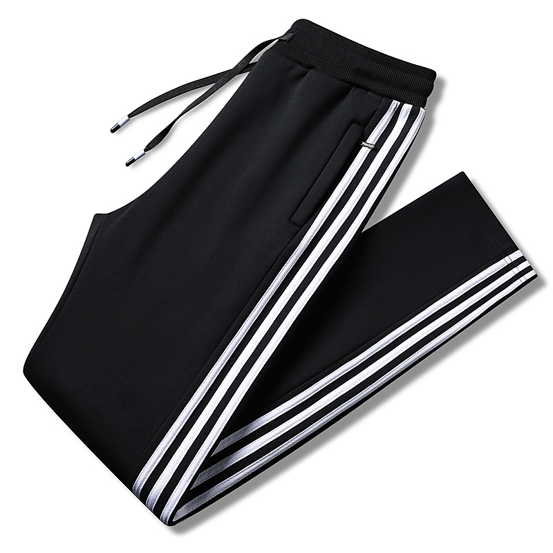 Men's Pure Cotton Sweatpants 2026 New Straight-Leg Joggers Spring and Autumn Thin Loose Knit Casual Long Pants
