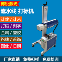 Assembly line laser marking medicine carton PVC carton PE record meter pipe date serial number pipeline inkjet printer
