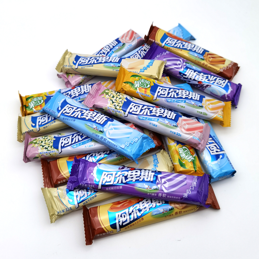 Alpine 33g fragrant soft aerated candy import milk source juice osmanthus mango milk Tenthick grape yoghurt
