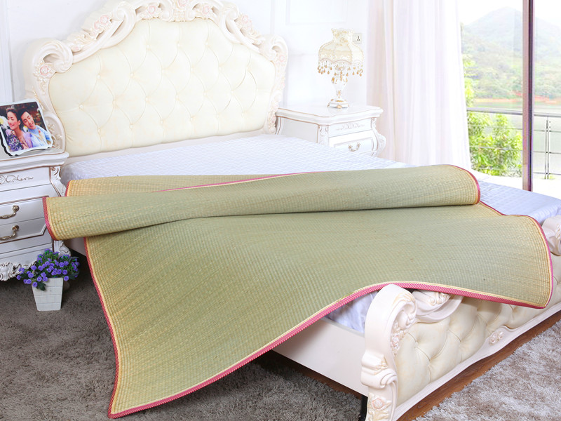 Làm bằng tay tinh khiết tự nhiên 蔺 rơm mat cỏ dày mat mat trắng gluten mat 1.8 m 1.5 m 1.35 m 1.2 m chiếu tre cho bé