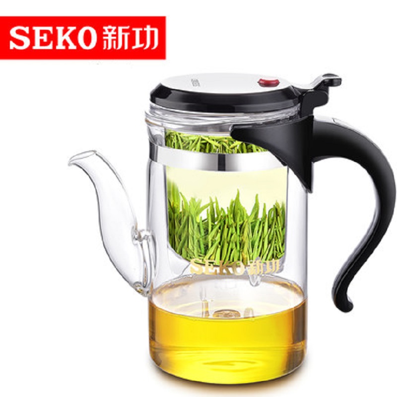 新功飘逸杯泡茶杯茶壶过滤办公室花茶杯耐高温玻璃冲茶器家用茶具