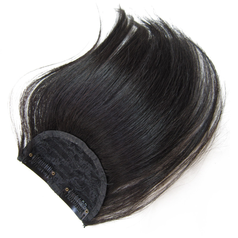 (Fluffy Artifact) Hair pads on both sides, real hair wig stickers, invisible, traceless, hair extension on the top of the head, natural heightening