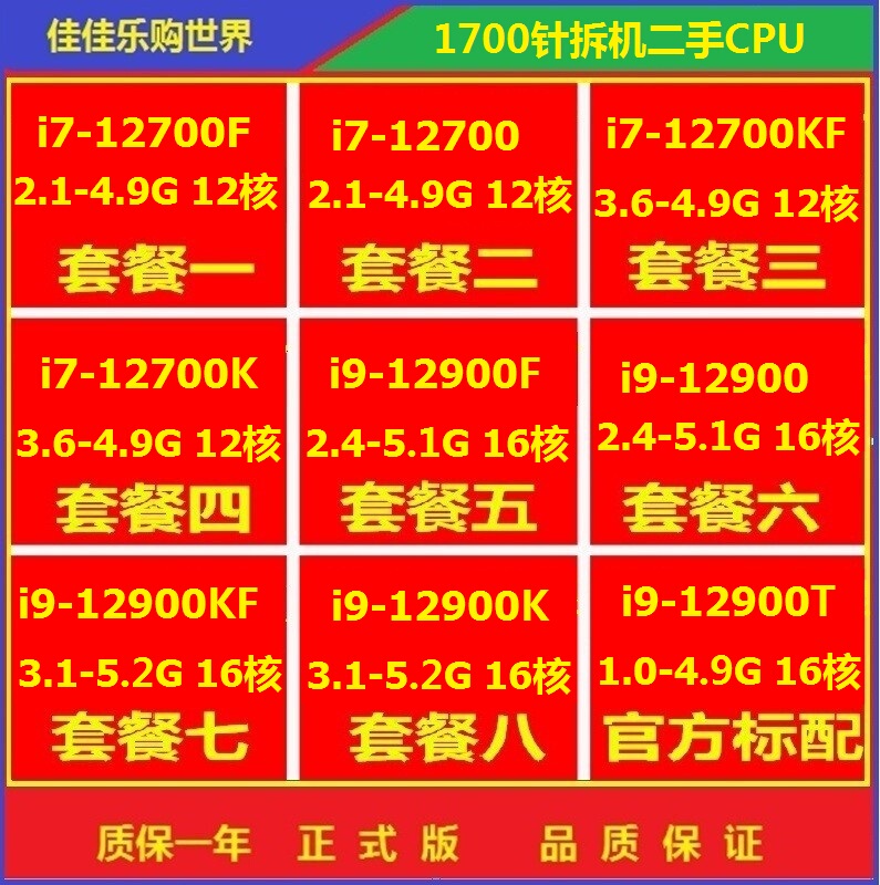 I7 12700F 12700t 12700Kf 12900F 12900 12900Kf 12900t 12Th Generation Cpu