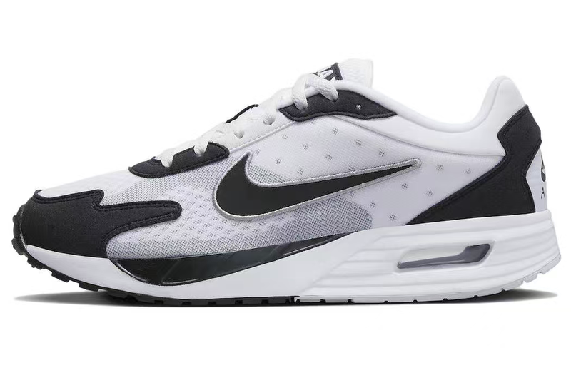 Nike Air Max Solo Wear-Resistant and Breathable Low-Top Men's Shoes White and Black Dx3666-100