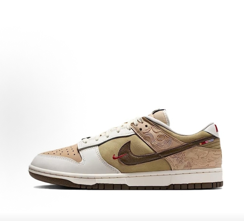 Nike Dunk Low Low-Top Sneakers for Men and Women, Year of the Horse Limited Edition, Out of Stock