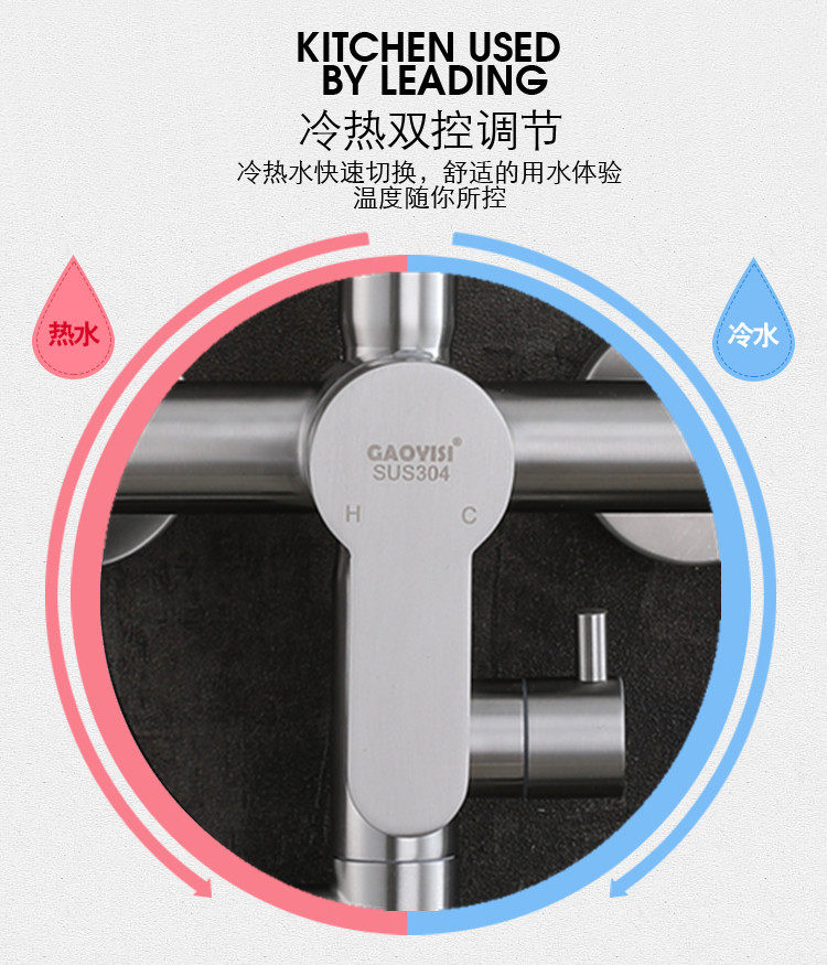 Смеситель для душа 304不锈钢大淋浴花洒套装淋浴器浴室卫生间拉丝水龙头增压冷热 OTHER