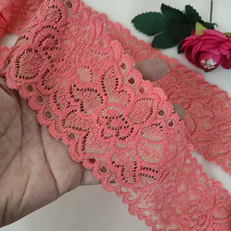 Thick and Soft Skirt Hem, Extended Skirt, Sweater Decoration, Lace Trim Accessories Q136 Light Orange-Red