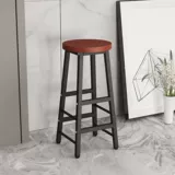 Барной стул высокий стул высокий стул проста современный сталь и деревянная конструкция молочно -чайное магазин ресторан балкон балкон -барный стул стул