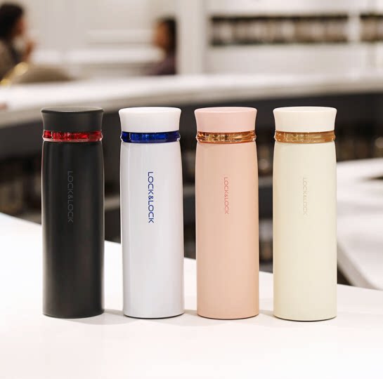 The glass of glass of glass Fett rotation cover lightweight cup teacup pink 450ml LHC4131PIK