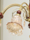 French-Style Vintage Living Room Chandelier 2026 New Model Retro Mid-Century Style Solid Wood Bedroom Chandelier Dining Room Amber Glass Lamp