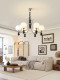 French Retro Chandelier, Simple Medieval Living Room, Solid Wood Bedroom, Bauhaus Magic Beans, American Master Bedroom, High-End Lamps