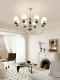 Medieval-Style Retro Chandelier, American-Style Living Room and Bedroom Magic Bean Lamp, Simple Bauhaus Master Bedroom, High-End French-Style Lighting Fixtures