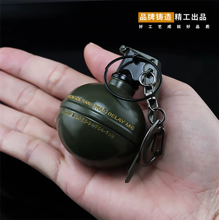 PlayerUnknowns Battlegrounds Lựu đạn mảnh vỡ ngoại vi Mô hình vũ khí làm bằng tay Mô hình lựu đạn gây choáng Mô hình mô hình móc khóa - Game Nhân vật liên quan