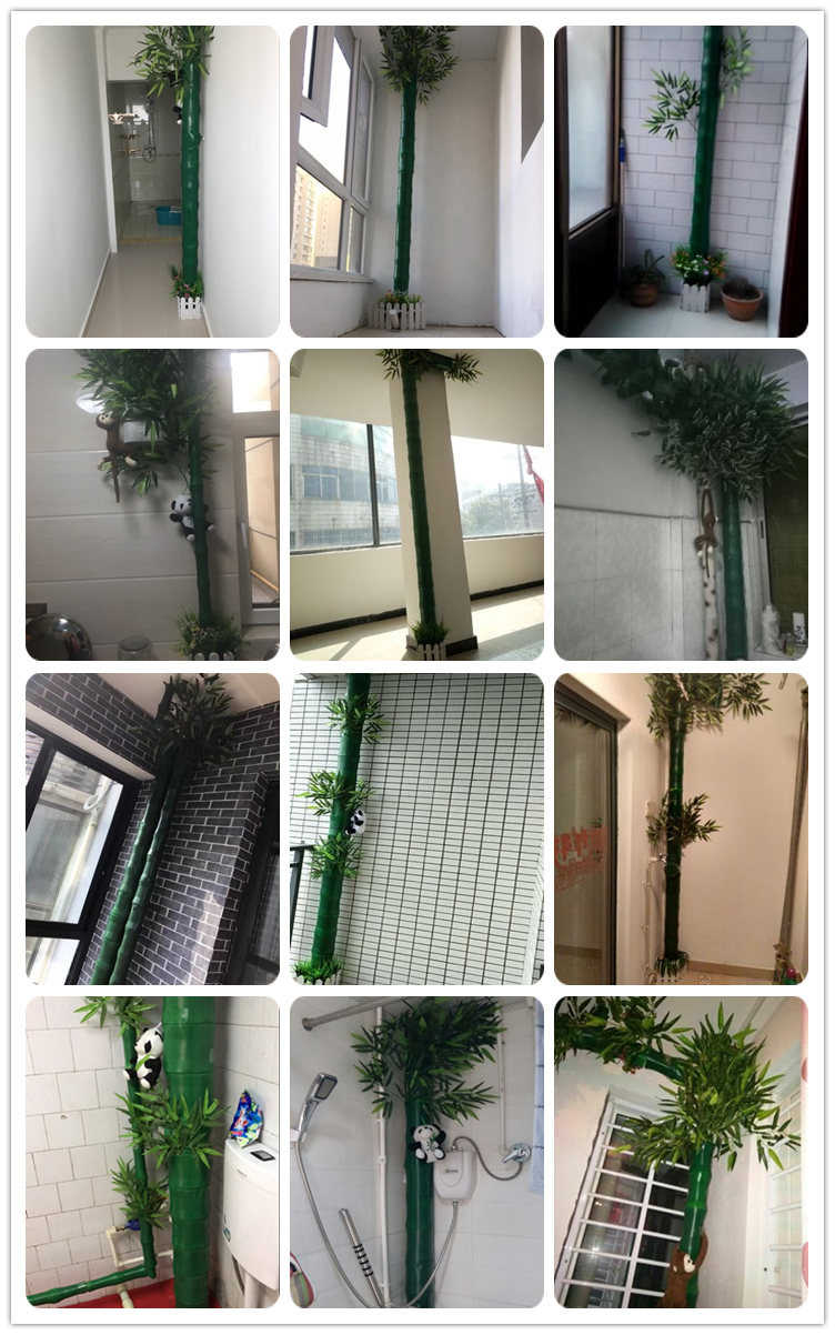 Ống trang trí sưởi ấm điều hòa ống gói dưới ống nước trang trí mô phỏng tre lễ hội cây giả hoa mây vỏ cây - Hoa nhân tạo / Cây / Trái cây lá giả trang trí
