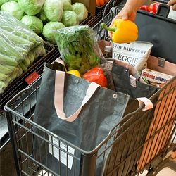 Large-Capacity Supermarket Shopping Bag Environmental-Friendly Woven Waterproof Minimalist Combination Home Dirty Clothes Bag Travel Car Storage Bag