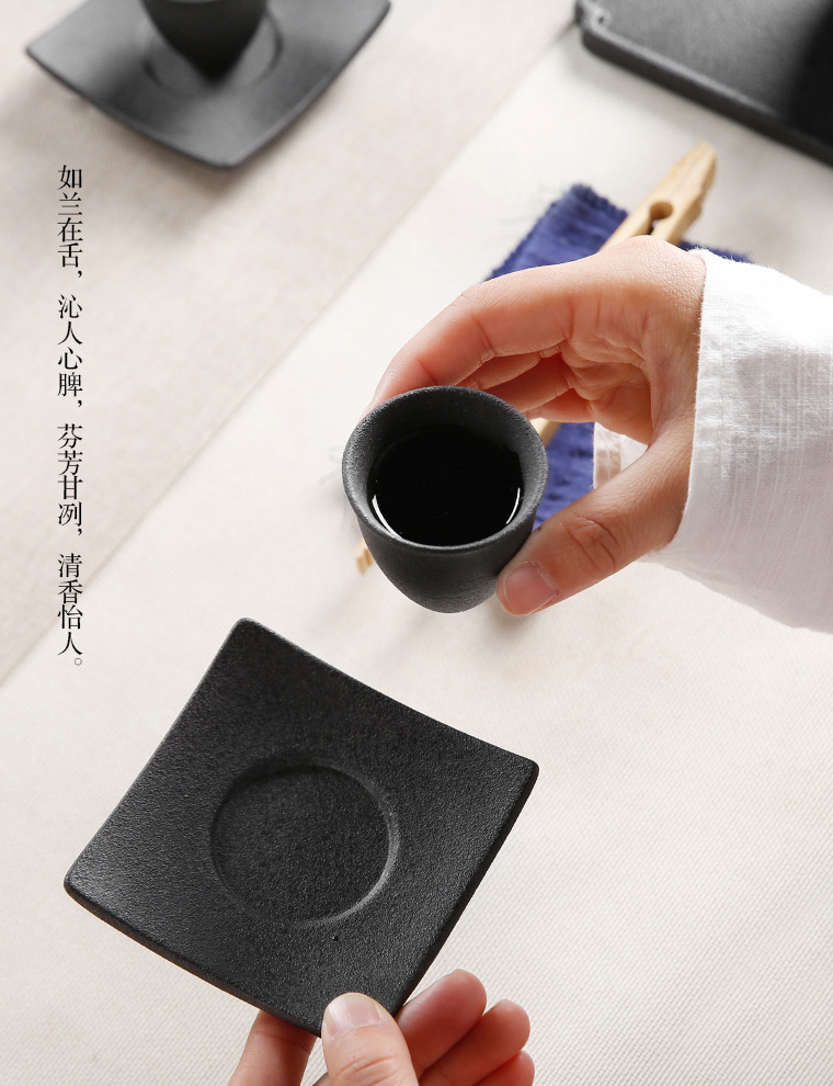 Small ceramic tea tray was kung fu tea set suit Japanese mini dry terms plate of a complete set of tea cups home contracted