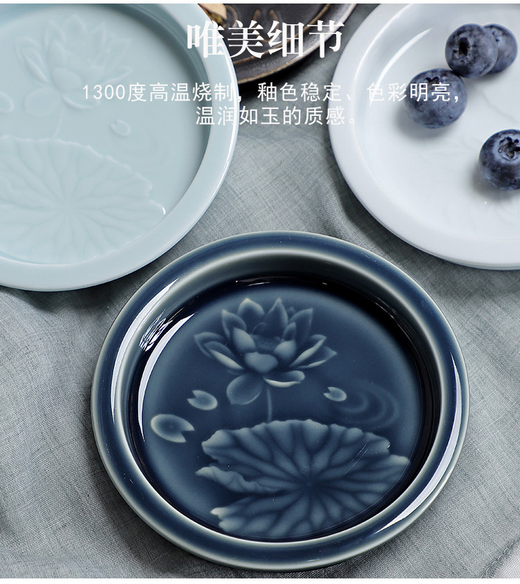 Porcelain ceramic fruit small disc of confectionery receive constant hall box of melon seeds modern tray dish of home sitting room tea table