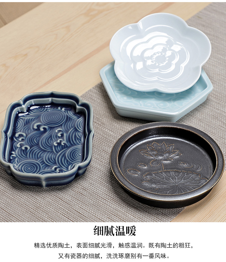 Porcelain ceramic fruit small disc of confectionery receive constant hall box of melon seeds modern tray dish of home sitting room tea table