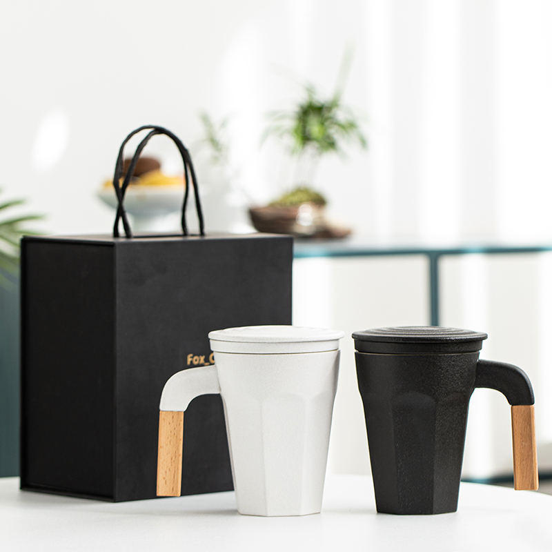 Porcelain constant hall mark cup large capacity with cover glass, household ceramics filter couples make tea cup custom office