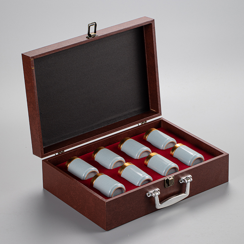 Constant cousin up porcelain tea pot small portable mini high - grade gift boxes sealed as cans household storage tank tea boxes