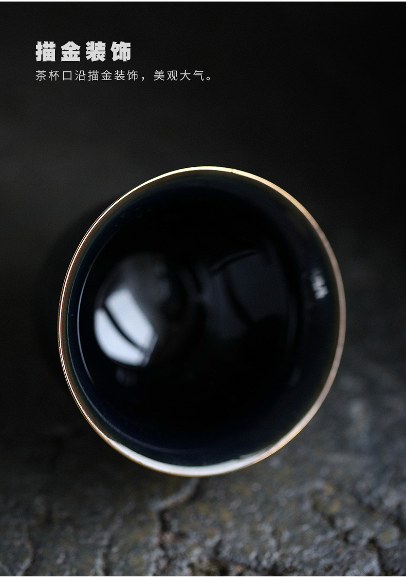 Porcelain heng tong ji blue ceramic cups sample tea cup with Japanese kung fu tea set single cup small bowl is contracted master CPU